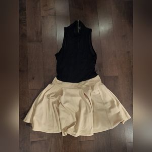Forever21 Black and Tan Mesh Dress